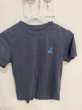 Boys Nautica Navy Short Sleeve Tee with Small Blue Sail Logo